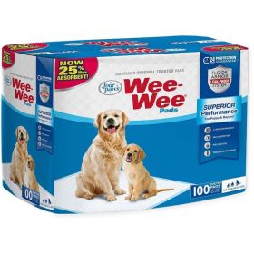 Four Paws Wee Wee Pads Original (Option: 100 Pack (22" Long x 23" Wide))