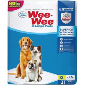 Four Paws X (Option: Large Wee Wee Pads 28" x 34"  21 count)