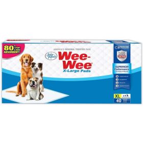 Four Paws X (Option: Large Wee Wee Pads  40 Pack (28" Long x 30" Wide))