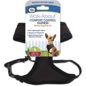 Four Paws Comfort Control Harness (Option: Black  Small  For Dogs 57 lbs (14")
