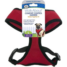 Four Paws Comfort Control Harness (Option: Red  Large  For Dogs 1118 lbs (19")