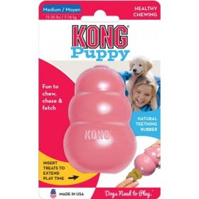 KONG Puppy KONG (Option: Medium (5"L x 2.25"W x 7.5"H))