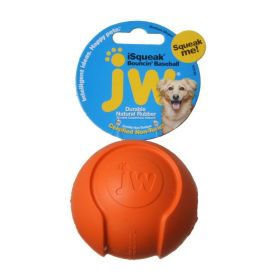 JW Pet iSqueak Bouncing Baseball Rubber Dog Toy (Option: Medium  3" Diameter)