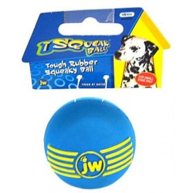 JW Pet iSqueak Ball (Option: Rubber Dog Toy  Small  2" Diameter)