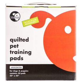Lola Bean Quilted Pet Training Pads (Option: 22" Long x 22" Wide (50 Pack))