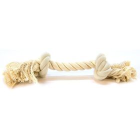 Flossy Chews Rope Bone (Option: White  Medium (12" Long))