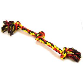 Flossy Chews Colored 3 Knot Tug Rope (Option: Large  25" Long)
