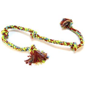 Flossy Chews Colored 5 Knot Tug Rope (Option: Super XLarge (6' Long))
