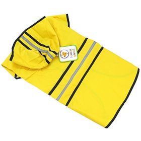 Fashion Pet Rainy Day Dog Slicker (Option: Yellow  XLarge (2429" From Neck to Tail))