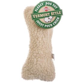 Spot Vermont Style Fleecy Bone Shaped Dog Toy (Option: 9" Long)