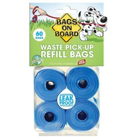 Bags on Board Waste Pick Up Refill Bags (Option: Blue  60 Bags)