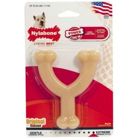 Nylabone Dura Chew Wishbone (Option: Original Flavor  Regular  For Dogs up to 50 lbs)