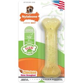 Nylabone Flexi Chew Dog Bone (Option: Chicken Flavor  Wolf (1 Pack))