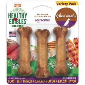 Nylabone Healthy Edibles Wholesome Dog Chews (Option: Variety Pack  Petite (3 Pack))
