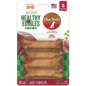 Nylabone Healthy Edibles Wholesome Dog Chews (Option: Roast Beef Flavor  Petite (8 Pack))