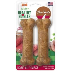 Nylabone Healthy Edibles Wholesome Dog Chews (Option: Roast Beef Flavor  Wolf (2 Pack))