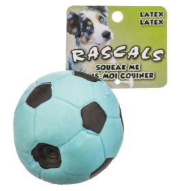 Rascals Latex Soccer Ball for Dogs (Option: Blue  3" Diameter)