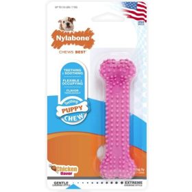 Nylabone Puppy Chew Dental Bone Chew Toy (Option: Pink  3.75" Chew  (For Puppies up to 15 lbs))