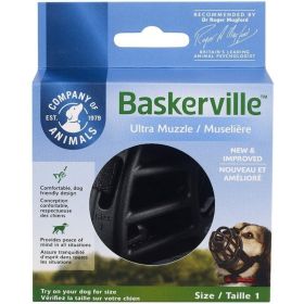 Baskerville Ultra Muzzle for Dogs (Option: Size 1  Dogs 1015 lbs  (Nose Circumference 8.6"))
