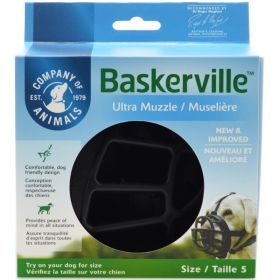 Baskerville Ultra Muzzle for Dogs (Option: Size 5  Dogs 6090 lbs  (Nose Circumference 13.7"))