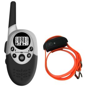 1000m Remote Intelligent Remote Control Dog Trainer Rechargeable (Option: Orange Dog Bark Stopper Suit-British Standard)