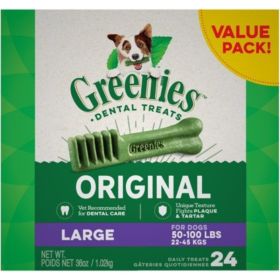 Greenies Large Dental Dog Treats (Option: 24 count)
