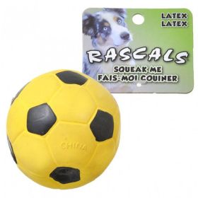 Rascals Latex Soccer Ball for Dogs (Option: Yellow  3" Diameter)