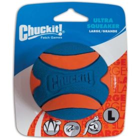 Chuckit Ultra Squeaker Ball Dog Toy (Option: Large (3" Diameter))