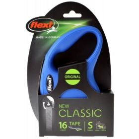 Flexi New Classic Retractable Tape Leash (Option: Blue  Small  16' Lead (Pets up to 33 lbs))