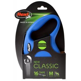 Flexi New Classic Retractable Tape Leash (Option: Blue  Medium  16' Tape (Pets up to 55 lbs))