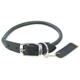 Circle T Pet Leather Round Collar (Option: Black  22" Neck)