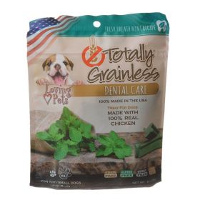 Loving Pets Totally Grainless Dental Care Chews (Option: Fresh Breath Mint  Toy/Small Dogs  6 oz  (Dogs up to 15 lbs))