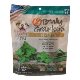 Loving Pets Totally Grainless Dental Care Chews (Option: Fresh Breath Mint  Medium/Large Dogs  6 oz  (Dogs over 16 lbs))