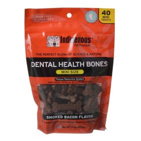 Indigenous Dental Health Mini Bones (Option: Smoked Bacon Flavor  40 Count)