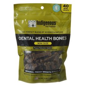 Indigenous Dental Health Bones (Option: Original Fresh Breath Formula  40 Mini Treats)