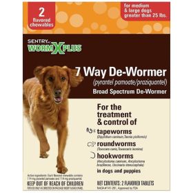 Sentry Worm X Plus (Option: Large Dogs  2 Count)