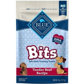 Blue Buffalo Blue Bits Soft (Option: Moist Training Treats Tender Beef Recipe  4 oz)