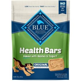 Blue Buffalo Health Bars Dog Biscuits (Option: Baked with Apples & Yogurt  16 oz)