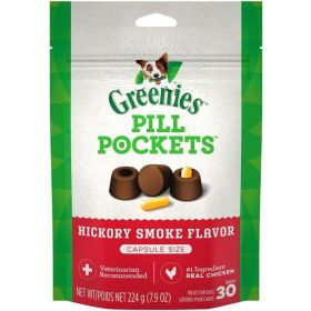 Greenies Pill Pockets Dog Treats Hickory Smoke Flavor (Option: Capsules  7.9 oz)