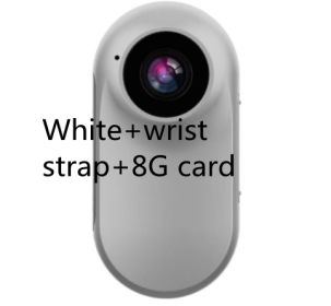 Pet Supplies Cat And Dog Collar Camera Indoor And Outdoor Wireless Recording (Option: White-Whitewrist strap8G card)