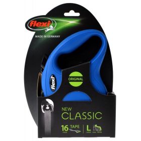 Flexi New Classic Retractable Tape Leash (Option: Blue  Large  16' Tape (Pets up to 110 lbs))