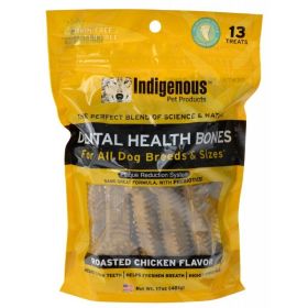 Indigenous Dental Health Bones (Option: Chicken Flavor  13 Count)