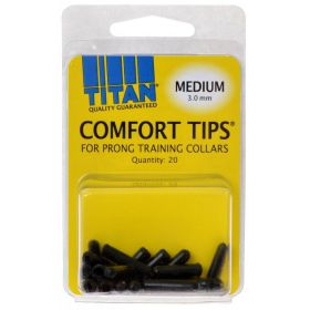 Titan Comfort Tips for Prong Training Collars (Option: Medium (3.0 mm)  20 Count)