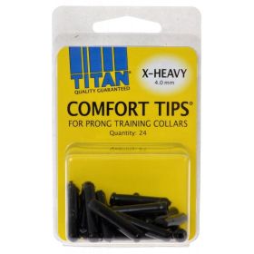 Titan Comfort Tips for Prong Training Collars (Option: XHeavy (4.0 mm)  24 Count)