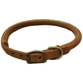 CircleT Rustic Leather Dog Collar Chocolate (Option: 18"L x 3/4"W)