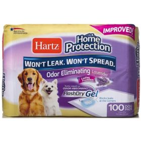 Hartz Home Protection Lavender Scent Odor Eliminating Dog Pads (Option: Regular  100 count)