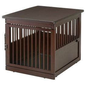 Richell End Table Dog Crate (Option: Medium)