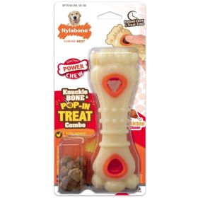 Nylabone Power Chew Knuckle Bone and Pop (Option: In Treat Toy Combo Chicken Flavor Giant  1 count)