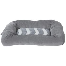 Precision Pet Snoozz ZigZag Mat Pet Bed Gray And White (Option: 17" x 11")