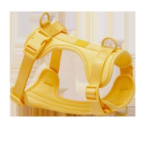 Pet Supplies Breathable Tight Body Dog Traction Vest Explosion-proof (Option: Yellow-XS)